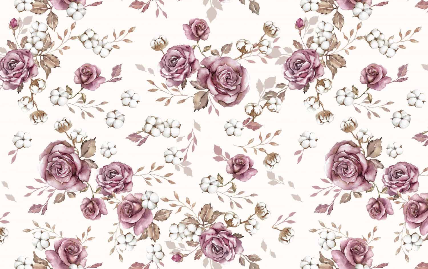 English roses seamless pattern design