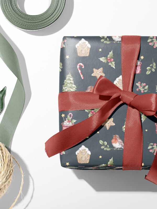 gift paper with christmas pattern design graphic